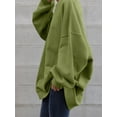 thumbnail image 5 of ZANZEA Women Full Sleeve Solid Color Holiday Hooded Sweatshirts Blouse Tops, 5 of 6