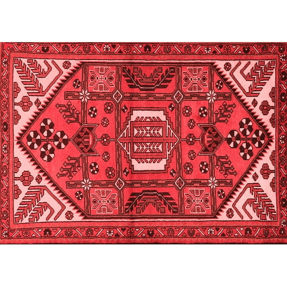Ahgly Company Indoor Rectangle Persian Red Traditional Area Rugs, 8' x 10'