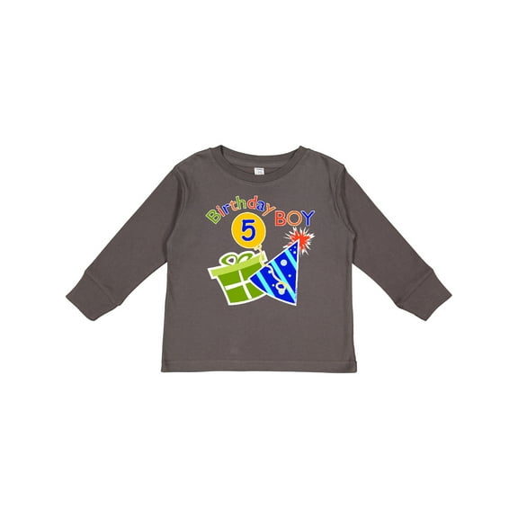 Inktastic Birthday Boy 5th Birthday Boys Long Sleeve Toddler T-Shirt