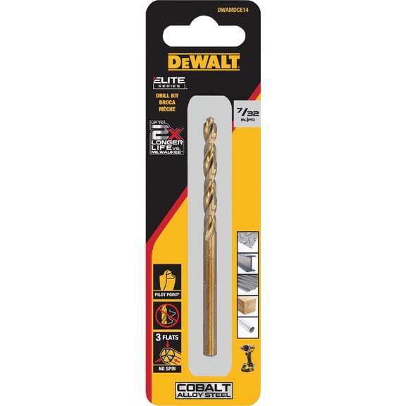 Cobalt Pilot-Point Drill Bit, 7/32-In.