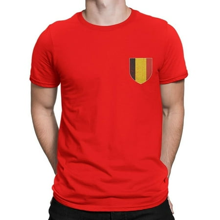 NYC FACTORY Belgium Flag Tee Mens Soccer Shirt T-Shirt Unisex (Best Retro Soccer Jerseys)