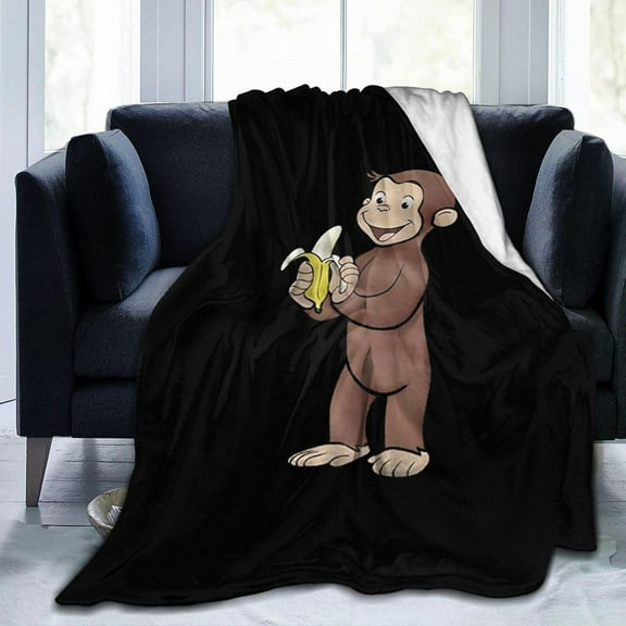 Curious George Blanket Soft Bed Sofa Throw Cozy Lightweight Birthday Gift 60"*80"