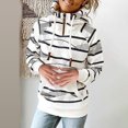 thumbnail image 1 of Pntutb - Sudadera de manga larga con estampado informal para mujer, cuello alto, con cordón, blusa con bolsillo Pntutb Pntutb-563, 1 of 1