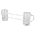 thumbnail image 4 of Beer Mug, Beer Steins Round Cup Mouth Anti Drop Design Large Capacity  Hand Feeling With Connection Tubes For KTV For Home Parties For Bar, 4 of 8