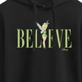 thumbnail image 3 of Tinker Bell - Believe - Juniors Cropped Pullover Hoodie, 3 of 5