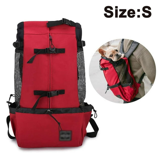 Dog Carrier Backpack for Small And Medium Pets Front Facing Adjustable Dog Backpack Carrier Fully Ventilated