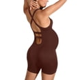 thumbnail image 6 of Taqqpue Women' s Maternity Bodysuit Sleeveless Shorts Jumpsuit Square Neck Tank Top for Pregnancy Workout Romper Pregnancy Yoga Ribbed One Piece Seamless Tank Top Jumpsuit S-XL, 6 of 6