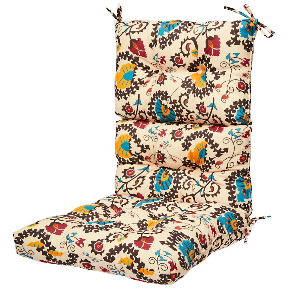 SAYFUT Outdoor/ Indoor Retro Floral Printed Rocking Chair Cushions