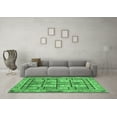 thumbnail image 3 of Ahgly Company Indoor Square Abstract Emerald Green Modern Area Rugs, 3' Square, 3 of 4