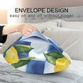 thumbnail image 4 of Yayeee Pillowcase Standard Size Set of 2 Satin Wrinkle Resistant Pillow Case, Lemon Checkered, 4 of 7