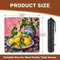 thumbnail image 2 of Mahjong Mat 31.5" x 31.5" Vibrant Still Life Lemons Blue Floral Vase Decorative Tablecloth Non-Slip Noise Reduction American Mahjong Tiles Table Cover for Dominoes Poker Card Board Games Gift, 2 of 8