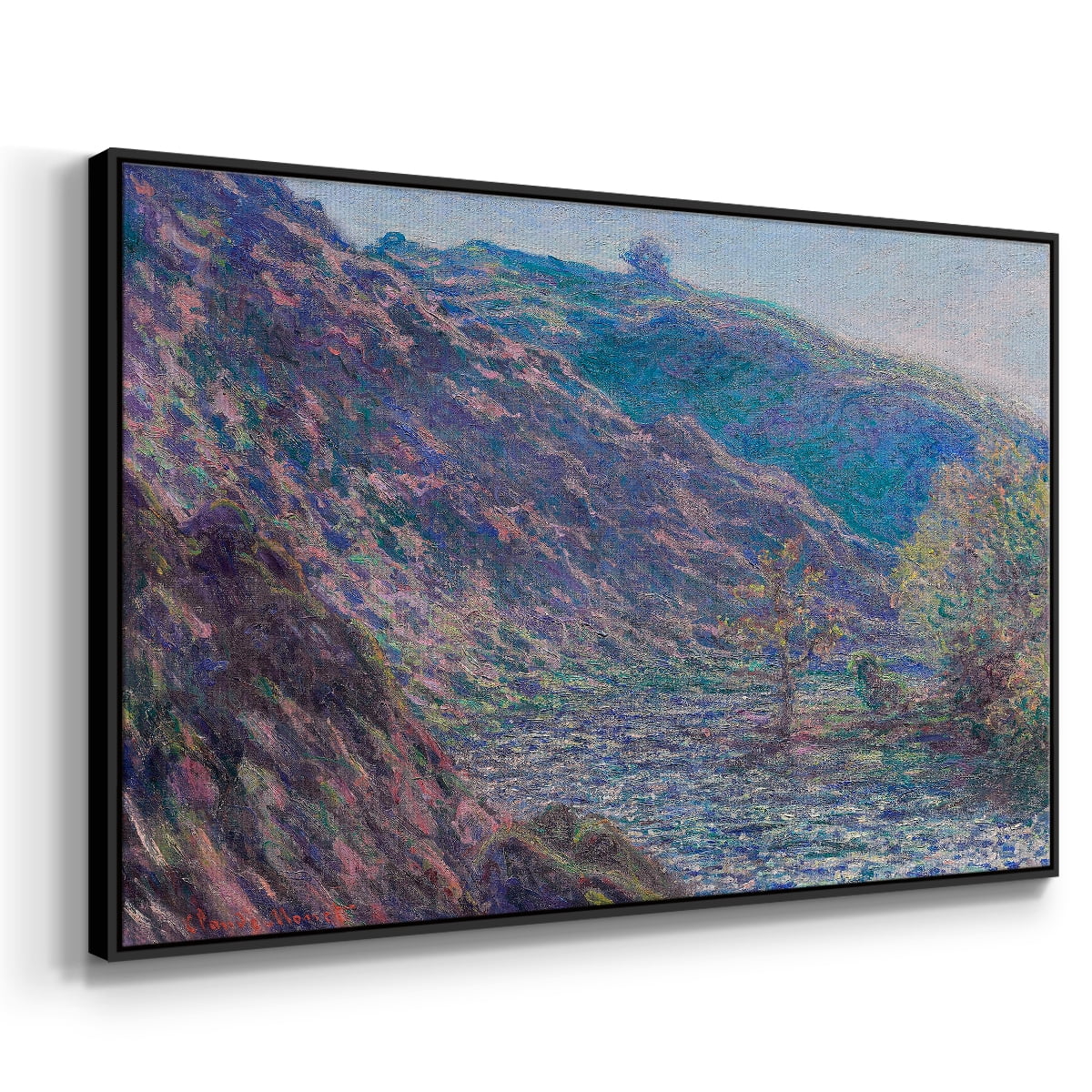 Vintage Landscape-CLIX By Wexford Home Framed in Black Wood Gallery Wrapped Canvas 25 in. x 37 in.