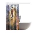 thumbnail image 2 of BPBOP Wildlife Lion Shower Curtain, African Animal Polyester Fabric Shower Curtain Bathroom Sets with Hooks 60x72 Inches, 2 of 3