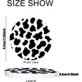 thumbnail image 2 of Car Coasters 4 Pack Stone Car Cup Holder Cow Camouflage Absorbent Drink Car Coaster Ceramic Set Small 2.56 inch Cup Coasters, 2 of 7
