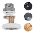 thumbnail image 1 of Luxshiny 2Pcs Shower Door Rollers Plated Silver Versatile Fit Sliding Glass Door Hardware Replacement, 1 of 8