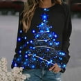 thumbnail image 1 of Amzcrzy Sweat-Shirt pour Femmes Noël Mode Décontractée Imprimé Col Rond Ample Manches Longues Blouse Chandails en Molleton Chandails en Molleton de Noël Manches Longues pour Femmes Chandail Chandail en Molleton TG, 1 of 4