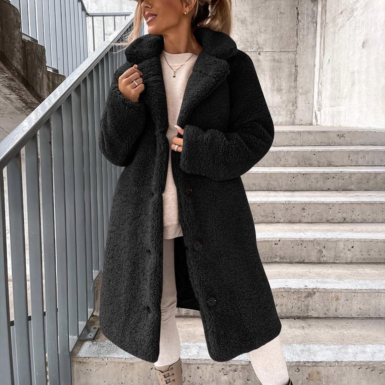 ジャケット・アウター 1/f clothing DOWN OVER COAT 01 jtjvou Winter Coat for Women Fuzzy Fleece Jacket Jackets Pea Coats