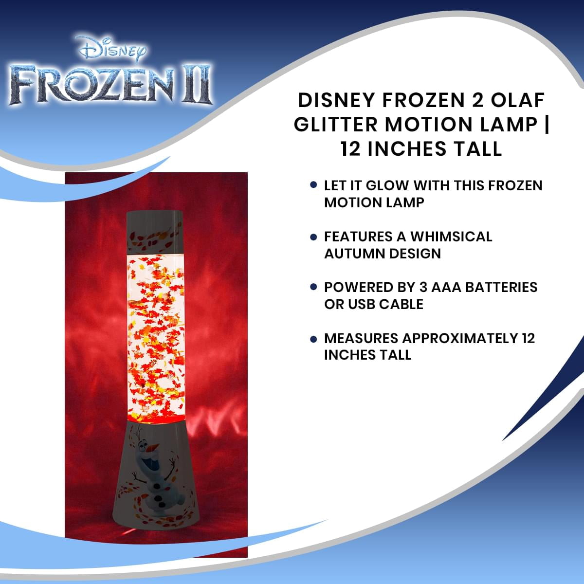Disney Energy Efficient Frozen 2 Olaf LED Night Light