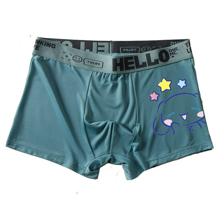 2Pcs Sanrio Hello Kitty Couple Panties Men's Boxer Briefs Cute Men's  Underwear Comfortable Breathable Panties Beach Pants Gifts - AliExpress