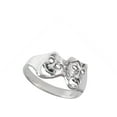 thumbnail image 4 of Happy Sad Mask Comedy Tragedy Face Ring .925 Sterling Silver Band Jewelry Female Male Unisex Size 8, 4 of 4