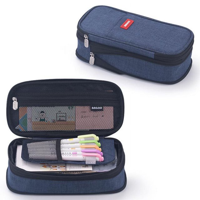 Estuche para lápices de gran capacidad, mejorado, con diseño de macarrón, que se puede cambiar de color y combina con otros artículos de papelería