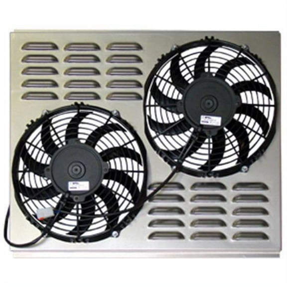 Dual 10 Inch Fan Shroud Combo, 21.75 W x 17.5 H