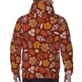 thumbnail image 3 of Bingfone Autumn Forest3 Men's Drawstring Hoodie Long Sleeve Pocket Sweatshirts-Small, 3 of 6