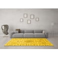 thumbnail image 3 of Ahgly Company Indoor Round Medallion Yellow Traditional Area Rugs, 4' Round, 3 of 4