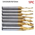thumbnail image 2 of Titanium End Milling Engraving Router Bit M2 Single Flute Spiral Cutter 3mm, 2 of 5