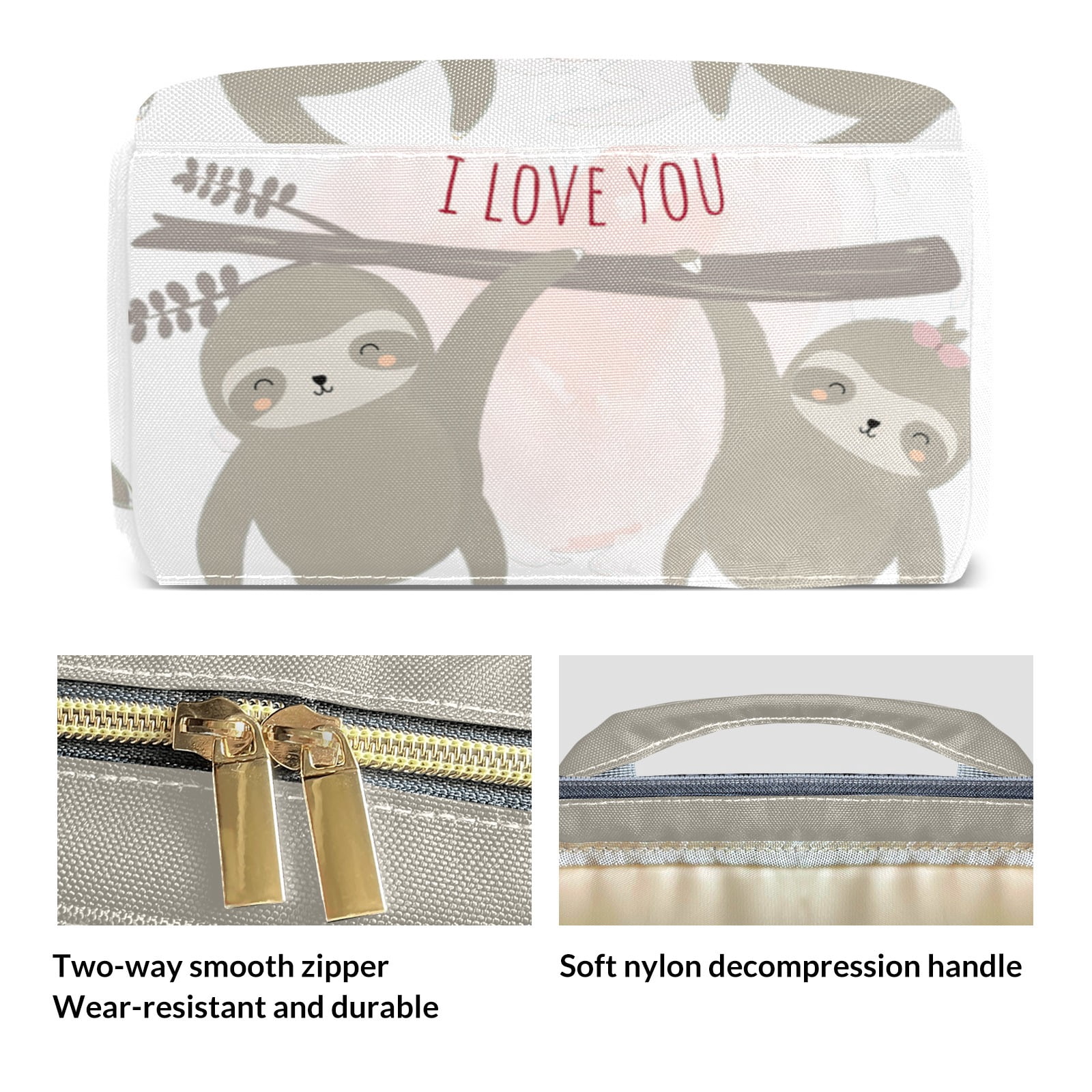 Sloth Diaper Backpack – Large Capacity, Insulated Baby Bottle Pocket, Multifunctional Mommy Bag for Boys & Girls