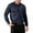 Navy, variant on IYTR Mens Button Shirts Casual Long Sleeve Dress Shirts for Men Striped Shirt Regular Fit Tops (Black,XS)