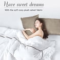 thumbnail image 4 of NICETOWN Soft Velvet Pillowcase Bed Pillow Cover, Camel Beige Luxury Warm Pillow Cover with Hidden Zipper for Living Room, 20 x 30 Inches, Set of 2, 4 of 8