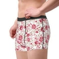 thumbnail image 2 of Yiaed Rose Flowers Print Men's Soft Cotton Boxer Shorts Breathable Boxers Underwear Moisture-Wicking Underwear Stretch Boxer Briefs for Man-X-Large, 2 of 5