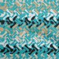 thumbnail image 1 of oneOone Cotton Flex Teal Green Fabric Geometric Craft Projects Decor Fabric Printed By The Yard 40 Inch Wide-3N, 1 of 6