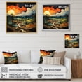 thumbnail image 4 of Designart "Dancing with Electric Lightning II" Landscapes Floater Framed Wall Art Print, 4 of 7