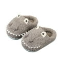 thumbnail image 3 of Ketyyh-chn99 Slippers for Boys Girls Winter Warm Shoes Toddler Slippers Boys Girls House Shoes Slip On Baby Sock Shoes Lightweight Outdoor Walking Shoes Size for 15,Grey, 3 of 5
