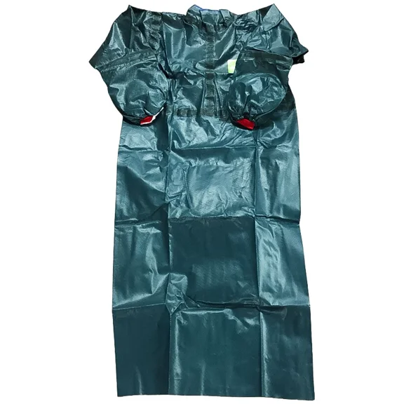 Sleeved Industrial Apron Medium Chemical Oil Resistant Ansell Microchem 68-4000