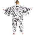 thumbnail image 5 of Unisex Adult Snowy owl Onesie One Piece Pajamas Animal Christmas Costume Homewear Sleepwear for Women men, 5 of 9