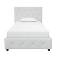 thumbnail image 4 of DHP Dakota Upholstered Platform Bed, Twin, White, 4 of 20