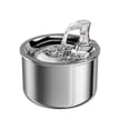 thumbnail image 4 of Fuente automática de acero inoxidable para gatos, 2 l, bebedero para perros y gatos, filtro de 4 capas, dispensador inteligente de agua para mascotas, sensor, kit de sensor, plateado, 4 of 5
