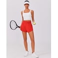 thumbnail image 4 of Pinspark Women's High Waisted Running Shorts Mesh Liner Athletic Shorts Quick Dry Gym Workout Shorts with Zip Pocket, 4 of 6
