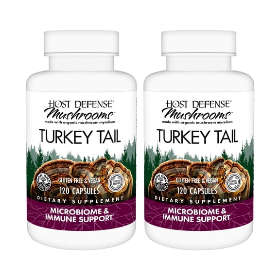 Host Defense Turkey Tail Capsules, 240 ct (Pack of Two 120 ct Units)