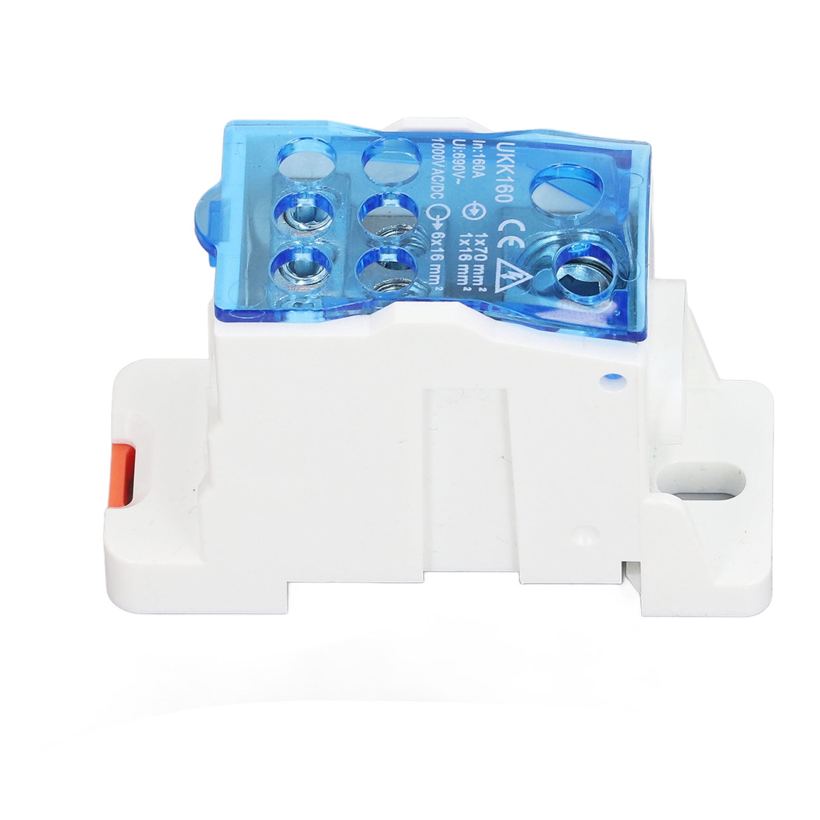 Power Terminal Distribution Box, DIN Rail Mounting 160A 1000V AC DC ...