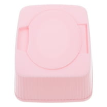BESTOYARD Clear Tissue Box Holder Baby Wipes Container Pink PP Moisture Retention For Nursery 1Pcs