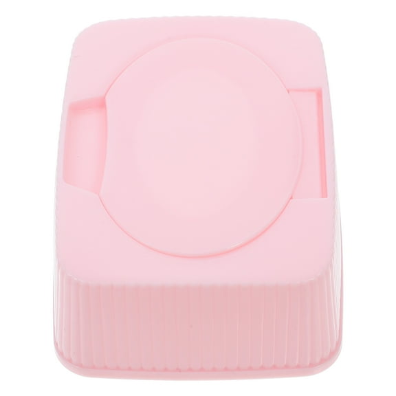 BESTOYARD Clear Tissue Box Holder Baby Wipes Container Pink PP Moisture Retention For Nursery 1Pcs