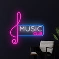 thumbnail image 3 of Handmadetneonsign Music Club Neon Sign, Music Show Neon Led Art Decor, Music Studio Bar Club Wall Decor, 3 of 5