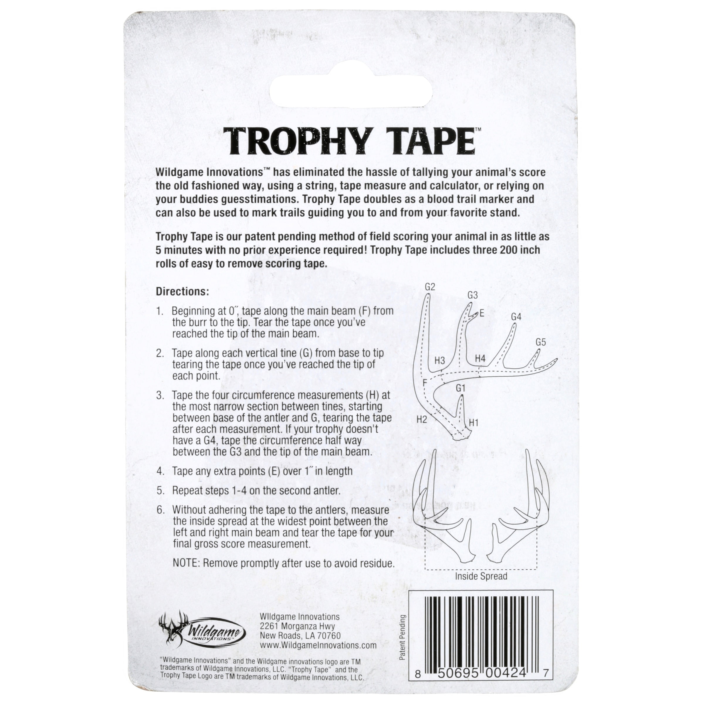 Wildgame Innovations? Trophy Tape? 3 Roll Carded Pack