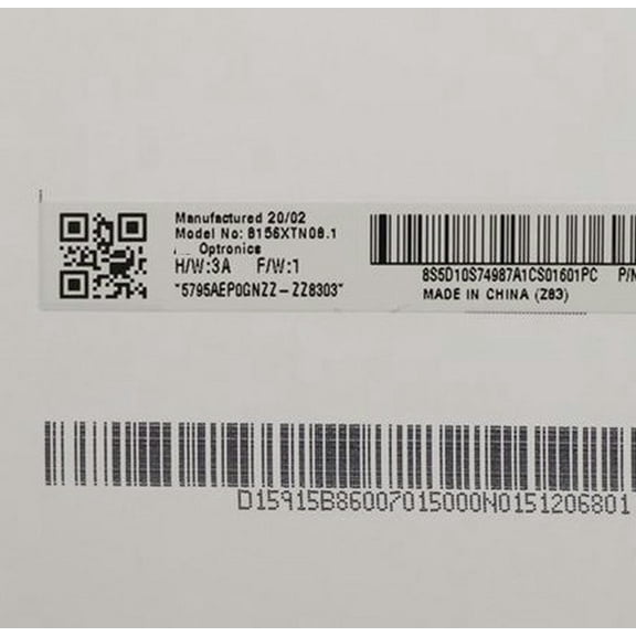 15.6 inch B156XTN08.1 Laptop Lcd Screen 1366*768 30 Pins matrix