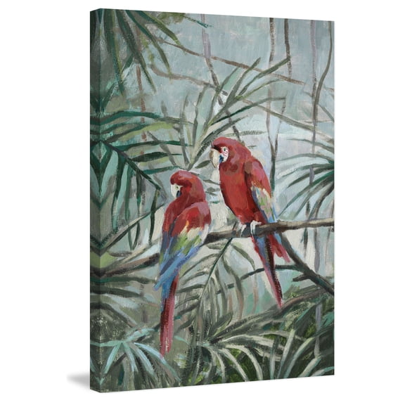MARMONT HILL 'Cockatoo Heart' Painting Print on Wrapped Canvas 24 x 36