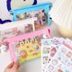 thumbnail image 4 of Lápiz transparente Kawaii para estuche con bolsa de cosméticos con cremallera multiusos para Stu, 4 of 5